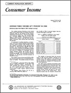 Average Family Income Up 7 Percent in 1966 (Advance data)