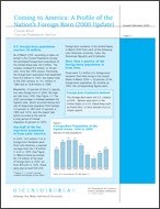 Census Brief: Coming to America: A Profile of the Nation's Foreign Born (2000 Update)