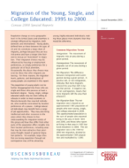 Migration of the Young, Single, and College Educated: 1995 to 2000