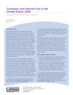 Computer and Internet Use in the United States: 2016