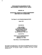 Behavioral Causes of Census Undercount New York City's Chinatown