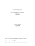 Month-to-Month Recipiency Turnover in the ISDP