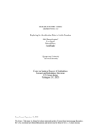 Exploring Re-identification Risks in Public Domains