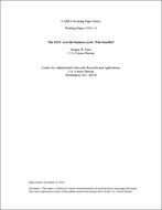 The EITC over the business cycle: Who benefits?