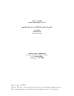 Spanish Expert Review of 2014 Census Test Materials