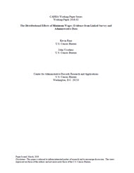 The Distributional Effects of Minimum Wages: Evidence from Linked Survey and Administrative Data