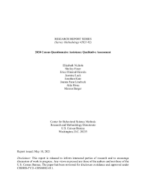 2020 Census Questionnaire Assistance Qualitative Assessment