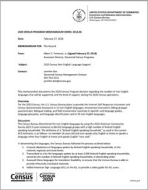 2020 Census Memorandum: 2018.06