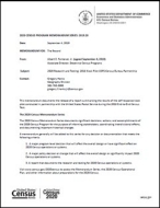 2020 Census Memorandum: 2019.20