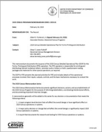 2020 Census Program Memorandum Series: 2020.01