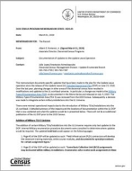 2020 Census Program Memorandum Series: 2020.03