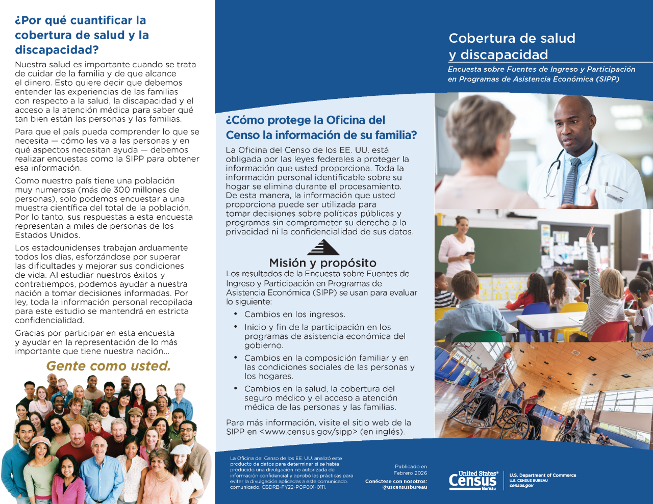 2026 SIPP Health Coverage Disability Brochure Spanish