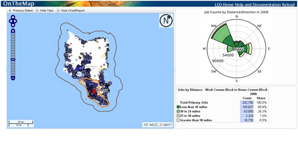 Screenshot from OnTheMap